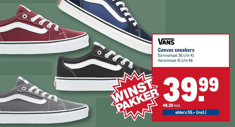 Vans heren sneakers dames sneakers folder aanbieding bij Makro