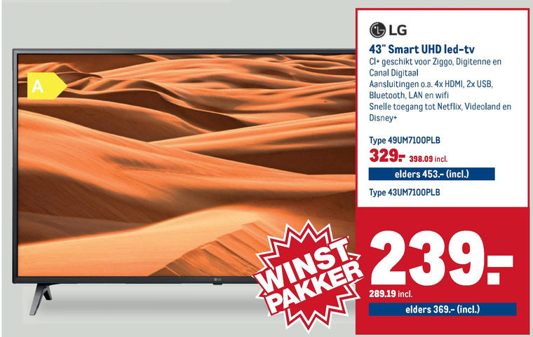 LG   4k ultrahd televisies folder aanbieding bij  Makro - details