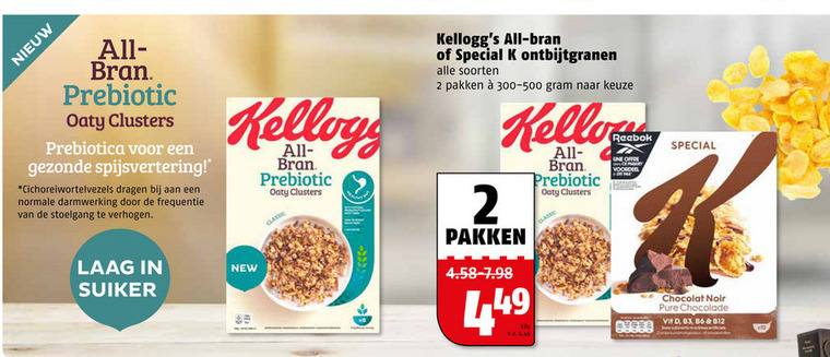 Kellogs   cereals folder aanbieding bij  Poiesz - details