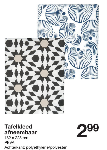 tafelzeil aanbieding bij Zeeman - details