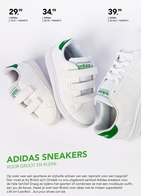 Adidas   dames sneakers folder aanbieding bij  Bristol - details