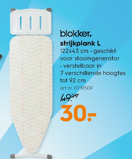 Blokker Huismerk   strijkplank folder aanbieding bij  Blokker - details