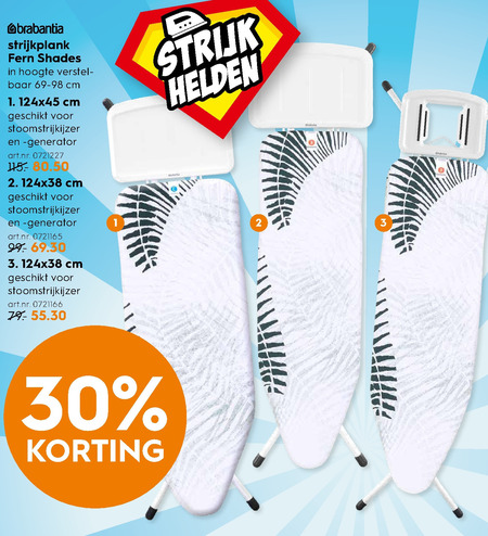 Brabantia   strijkplank folder aanbieding bij  Blokker - details