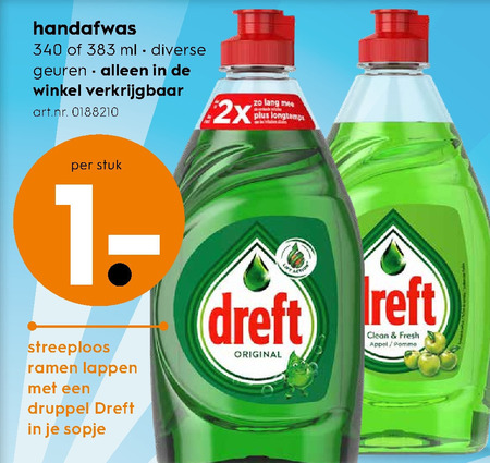 Dreft   afwasmiddel folder aanbieding bij  Blokker - details