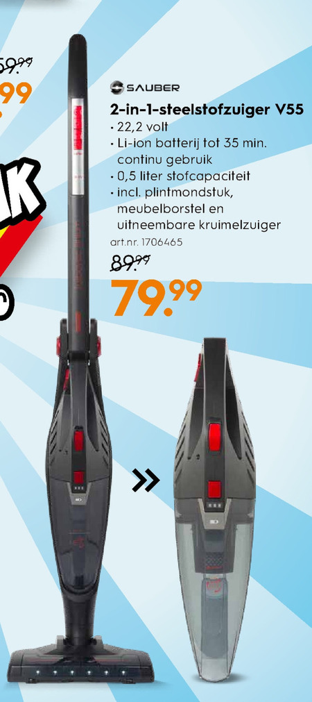 steelstofzuiger folder aanbieding bij Blokker - details