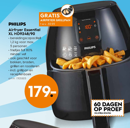 Philips   friteuse folder aanbieding bij  Blokker - details