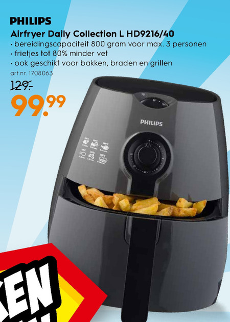 Philips friteuse folder aanbieding Blokker - details