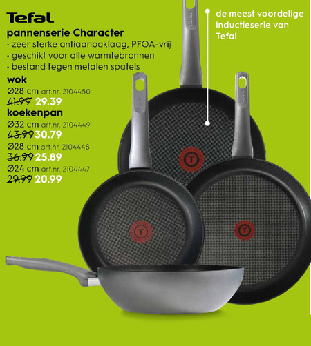 Tefal   koekenpan, wokpan folder aanbieding bij  Blokker - details