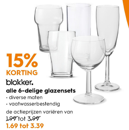 Blokker Huismerk   glas, bierglas folder aanbieding bij  Blokker - details