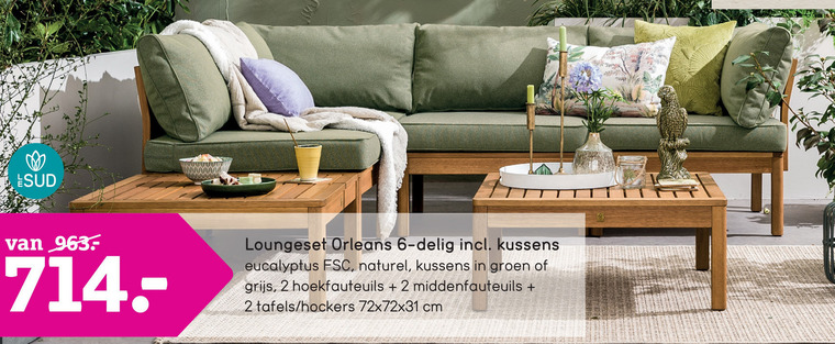 Le Sud   loungeset folder aanbieding bij  Leenbakker - details