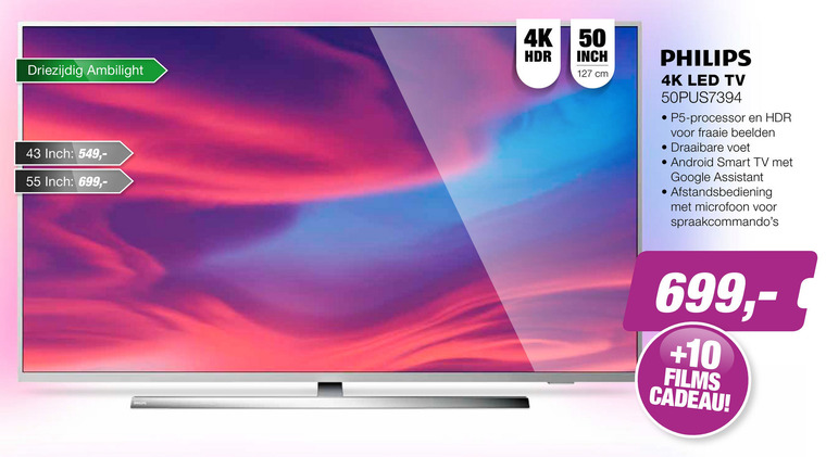 Philips   4k ultrahd televisies folder aanbieding bij  EP Electronic Partner - details