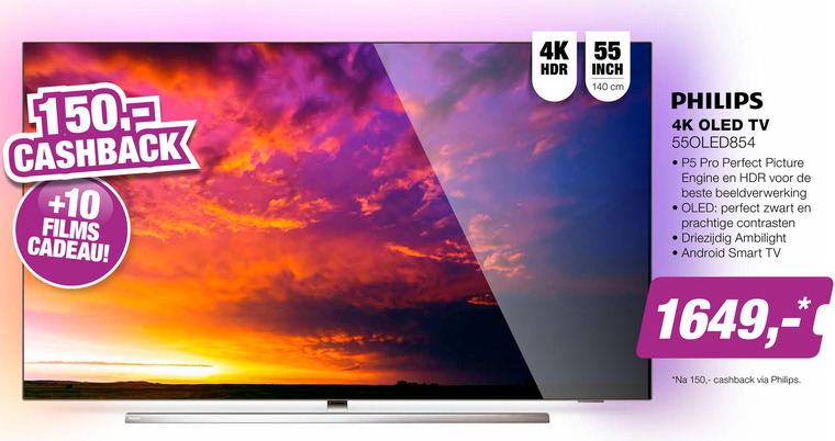 Philips   oled televisie, 4k ultrahd televisies folder aanbieding bij  EP Electronic Partner - details