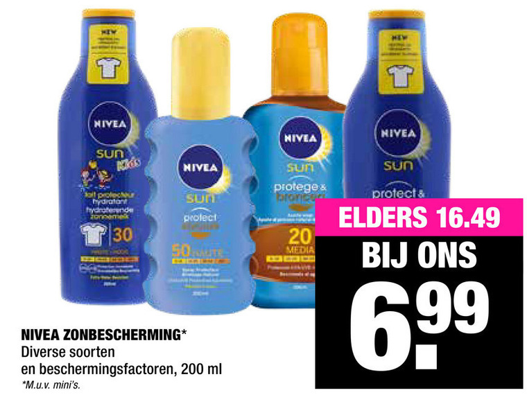 Nivea   aftersun, zonnebrandolie folder aanbieding bij  Big Bazar - details