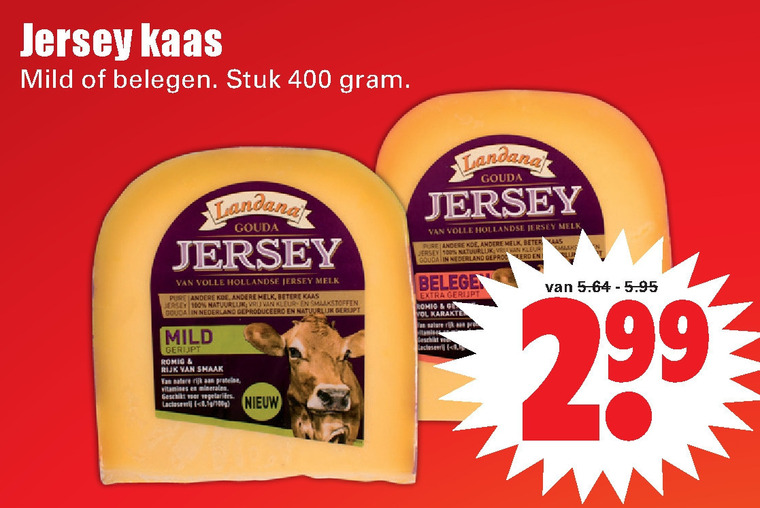 Jersey   kaas folder aanbieding bij  Dirk - details