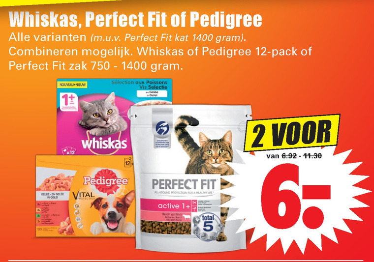 Pedigree   hondenvoer, kattenvoer folder aanbieding bij  Dirk - details