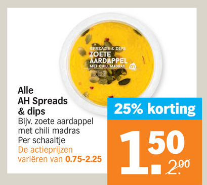 Albert Heijn Huismerk   dipsaus, houmous folder aanbieding bij  Albert Heijn - details