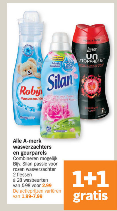 Silan   wasverzachter folder aanbieding bij  Albert Heijn - details