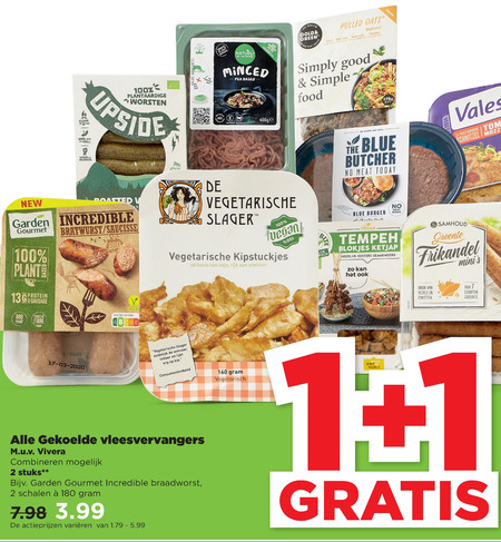 Valess   vegetarisch folder aanbieding bij  Plus - details