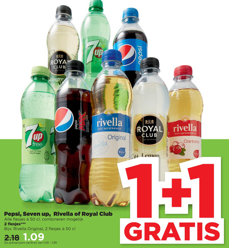 Royal Club   frisdrank, cola folder aanbieding bij  Plus - details