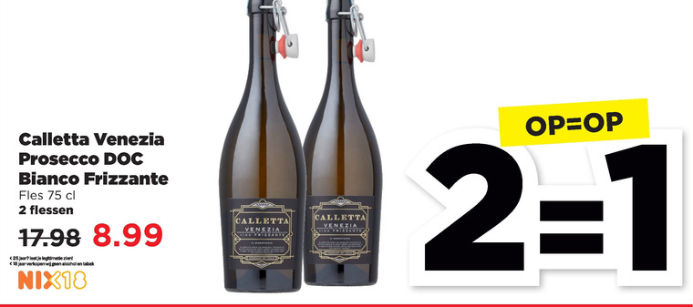 Calletta Venezia   prosecco folder aanbieding bij  Plus - details