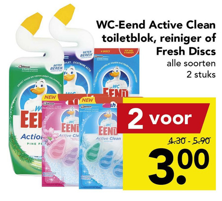 WC Eend   toiletreiniger, toiletblok folder aanbieding bij  Deen - details