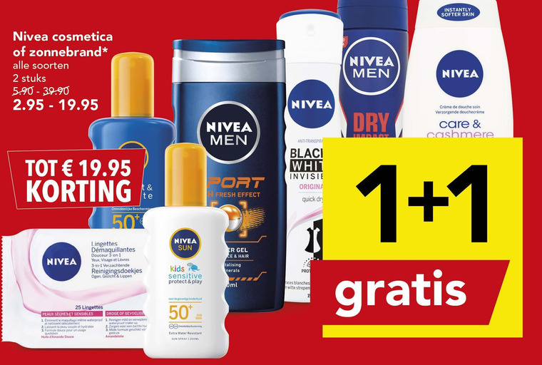 Nivea   douchegel, zonnebrandolie folder aanbieding bij  Deen - details