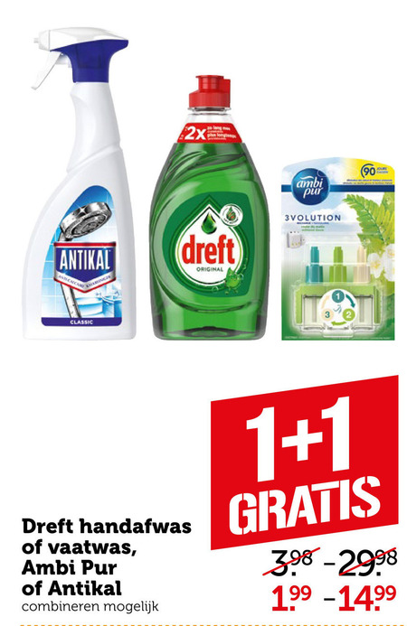 Ambi Pur   afwasmiddel, kalkaanslagreiniger folder aanbieding bij  Coop - details