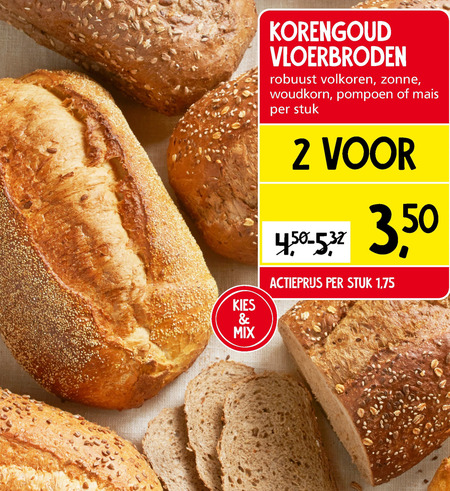 Korengoud   brood folder aanbieding bij  Jan Linders - details