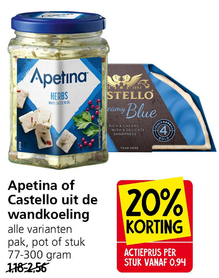 Apetina   blauwe kaas, feta folder aanbieding bij  Jan Linders - details