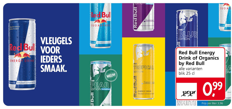 Red Bull   frisdrank, energiedrank folder aanbieding bij  Jan Linders - details
