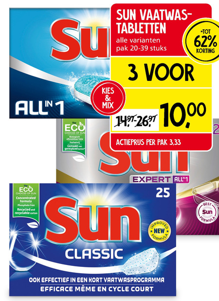 Sun   vaatwasmiddel folder aanbieding bij  Jan Linders - details