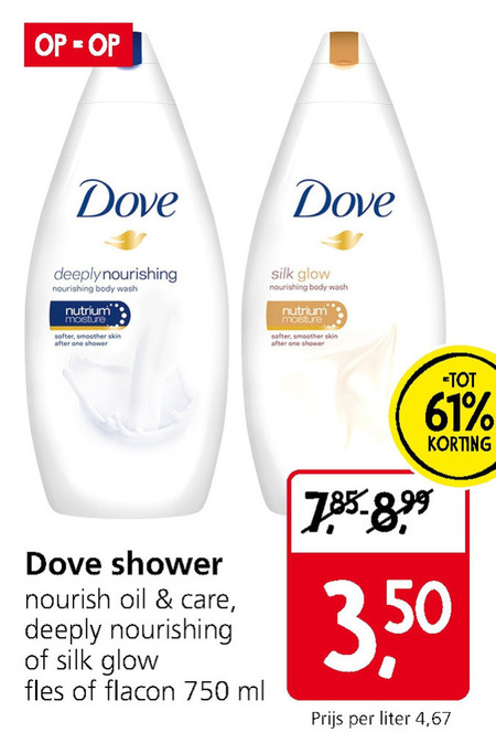 Dove   douchegel folder aanbieding bij  Jan Linders - details