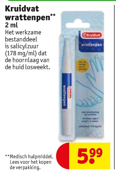 Kruidvat Huismerk   wrattenverwijderaar folder aanbieding bij  Kruidvat - details