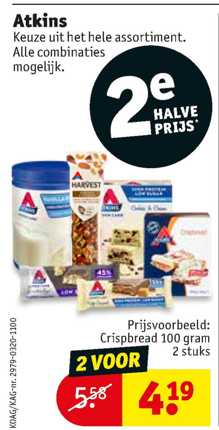 Atkins   afslankmaaltijd folder aanbieding bij  Kruidvat - details