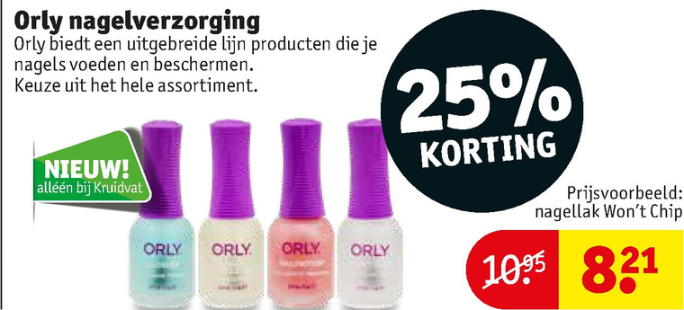 Orly   nagelverzorging folder aanbieding bij  Kruidvat - details