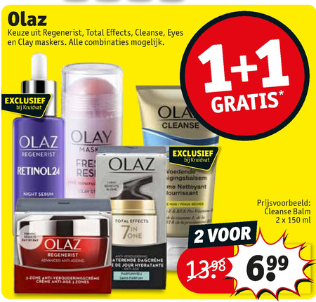 Olaz   dagcreme, anti-rimpel creme folder aanbieding bij  Kruidvat - details