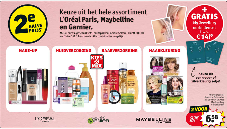 Elvive   shampoo folder aanbieding bij  Kruidvat - details