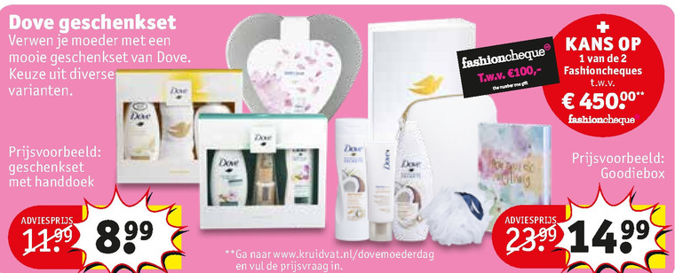 Dove   geschenkset folder aanbieding bij  Kruidvat - details