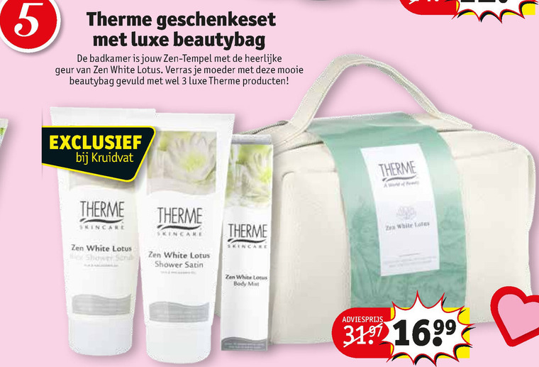 Therme   geschenkset folder aanbieding bij  Kruidvat - details