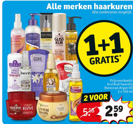 John Frieda   haarmasker, haarolie folder aanbieding bij  Kruidvat - details