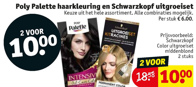 Poly Palette   haarkleuring folder aanbieding bij  Kruidvat - details