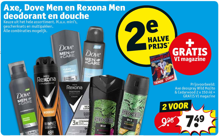 Dove   deodorant, douchegel folder aanbieding bij  Kruidvat - details