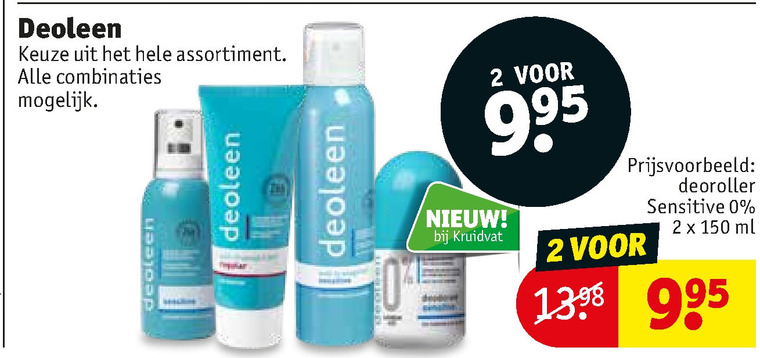 Deoleen   deodorant folder aanbieding bij  Kruidvat - details