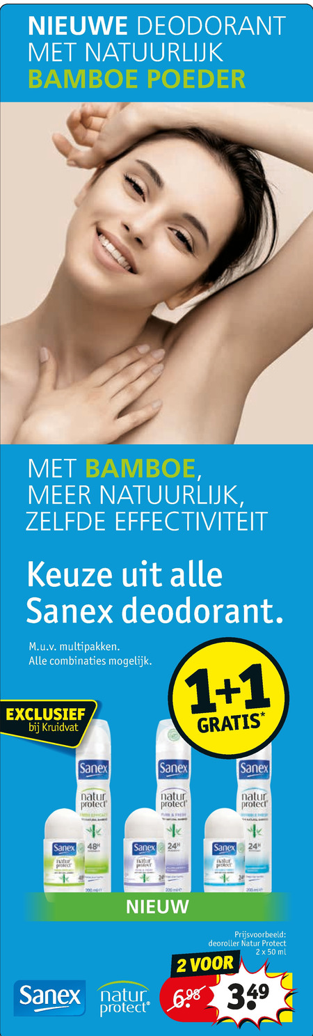 Sanex   deodorant folder aanbieding bij  Kruidvat - details