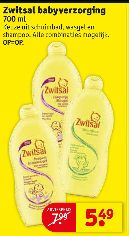 wagon metgezel Afleiding Zwitsal babyverzorging, babyshampoo folder aanbieding bij Kruidvat - details