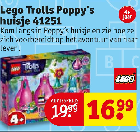 Trolls   lego folder aanbieding bij  Kruidvat - details