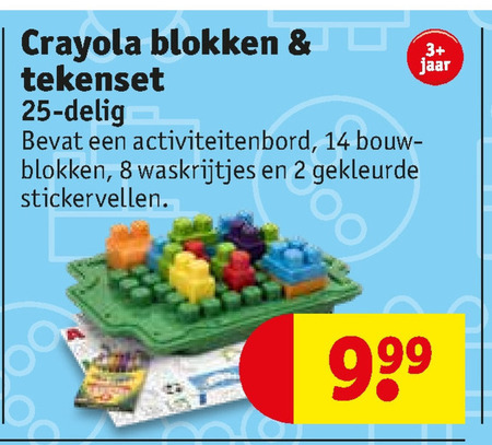 Crayola   tekenset, stapelblok folder aanbieding bij  Kruidvat - details