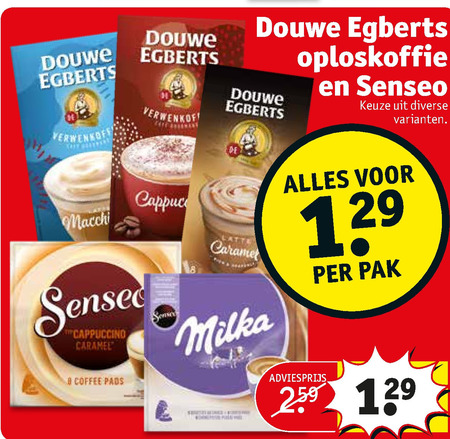 Douwe Egberts Senseo   oploskoffie, koffiepad folder aanbieding bij  Kruidvat - details