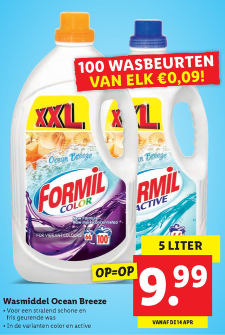 Formil   wasmiddel folder aanbieding bij  Lidl - details