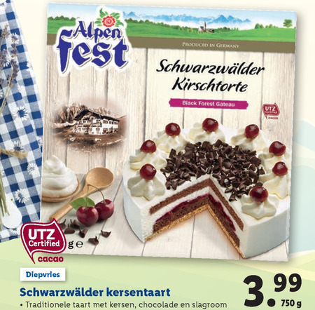 Alpenfest   taart folder aanbieding bij  Lidl - details